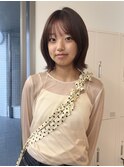 20代30代40代　グレージュ/ミディアムヘア