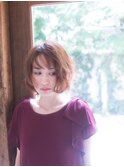 ナチュかわいい☆エアリーウェーブボブ♪