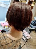 ピンクベージュボブ