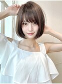 大人可愛い小顔前下がりボブ×ナチュラルボブ×ミニボブ20代30代