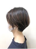 ナチュラルショート絶壁解消丸みショートふんわりショート