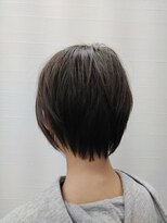 ヘアーサロン ツイン ダークブラウンマニッシュ透明感小顔ショートウルフ20代30代