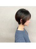 #骨格補正前下がりショート
