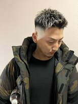 ビーテックバイゼン 山科店(B-TECH by Zen)&nbsp;ツーブロック短髪モテるスーツ束感メッシュシークレットパーマ