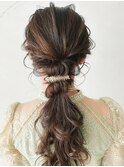 ★結婚式×ヘアアレンジ×編み込み編みおろし　20代30代40代