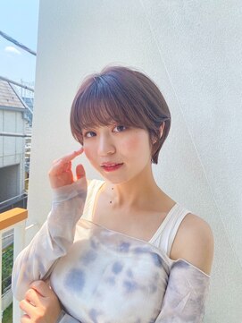 アンバー 池袋(amber) 切りっぱなしボブ/美髪/ピンクブラウン[池袋駅]