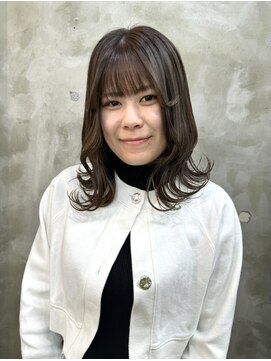 エトネ ヘアーサロン 仙台駅前(eTONe hair salon) medium【外ハネ巻き×ミディアム】