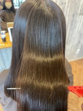 ジーナ 船橋(Zina) 髪質改善＊ロングレイヤーグレーベージュ＊美髪【Zina船橋】