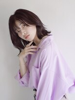 ヘアサロン セロ(Hair Salon SERO)&nbsp;【セロ姫路】ミディアムボブ_顔まわりレイヤー_イルミナカラー