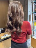 大人美人ショコラブラウン巻きモテ髪