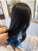 インナーカラーイヤリングカラーダブルカラーベージュカラー韓国