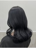 dark gray _ブリーチなしカラー_髪質改善__艶カラー_レイヤー