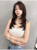レイヤーカット/韓国/2wayバング