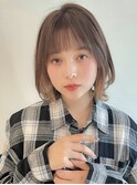くびれボブ大人かわいいクラゲへアグレージュインナーカラー