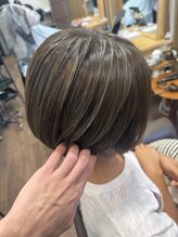 アルファ 深井店(ALPHA) リーフベージュ×ショート