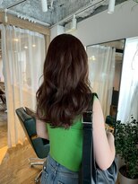 トレンチ(TRENCH)&nbsp;ミディアムレイヤー×艶カラー　　　　　　TRENCH