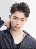 耳掛けアップバング
