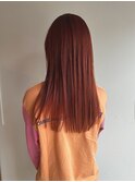 セミロング/オレンジブラウン