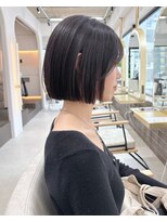 アイドットプラス 札幌大通り(i.+ODORI)&nbsp;ナチュラルボブ前下がりミニボブ前髪あり艶カラー髪質改善