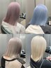 【憧れのハイトーンへ】美骨格カット+Wカラー+3StepTR￥24,200～