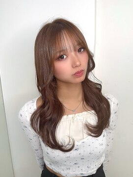 韓国風レイヤー/小顔/ダブルカラー