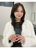 くびレイヤーエモージュケアカラー似合わせカットシアベージュ