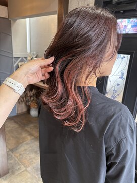 エオバイオー(EOW by oOo) インナーカラーオレンジピンク