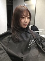 リラス 博多(rilas)&nbsp;大人気　レイヤーカット　ラベンダーカラー　内巻きのみで