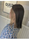 顔まわりインナーが映えるミディ