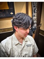 レオヘアワークス(LEO HAIR WORKS)&nbsp;フェザーパーマ　新潟市 床屋　バーバーショップ　新潟市中央区