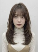 レイヤー/レイヤーカット/レイヤースタイル/顔周りレイヤー/銀座