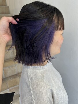 バズ(BUZZ) パープルのインナーカラー★秋山