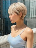 30代40代小顔ヘア簡単スタイリングくせ毛カバー丸みショートボブ