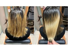 ダメージ毛もしっかり艶々なストレートヘアに！ブリーチ毛も対応〇（髪の状態により限界あり）