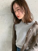 クラフト ヘア デザイン(CRAFT HAIR DESIGN)&nbsp;レイヤーミディアム×オリーブベージュ