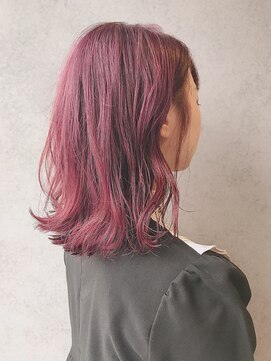 ヘアサロンエムフィス 池袋東口(HAIR SALON M Fe's) 外ハネボブ/アッシュブラウン/ネオウルフ/デザインカラー
