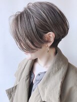 モリオフロムロンドン 原宿本店(morio from London) 【morio 原宿】前下がりショートボブ外国人風ハイライトベージュ