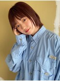 外はねピンクヘア