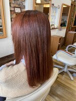 ルアージュ 調布店 セミロング×ローズブラウン