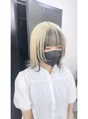 抜きっぱなしブロンド☆フェイスフレーミング