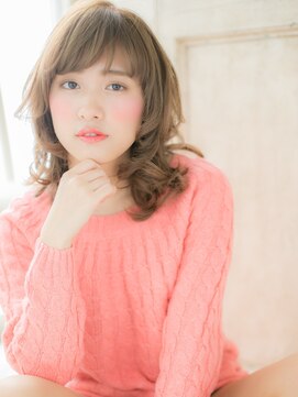 モッズ ヘア 福岡姪浜店(mod's hair) mod's姪浜/グレーベージュ斜めバングこなれヘア外国人風ウルフh