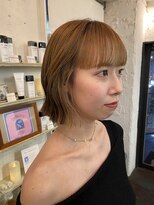 オーパスアミカ(OPUS AMICA)&nbsp;/ヘイリーボブ×フルバング×ベージュカラー×インナーカラー