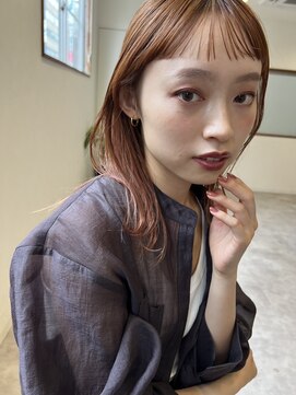 ロエム(Loem) オレンジブラウンオン眉レイヤー小顔ワイド