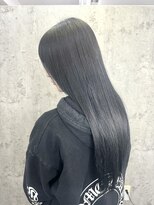 ルーツアイリー 心斎橋(ROOTS IRIE)&nbsp;編み込みエクステロング/ブルーブラックネイビーヘア