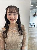 ツインハーフアップ