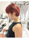 ピンクオレンジ梅田暖色カラー