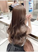 レイヤーカット×ブラウンカラー