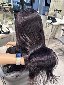 ユーフォリア 渋谷グランデ(Euphoria SHIBUYA GRANDE) ブリーチなしWカラー　高発色ラベンダー♪