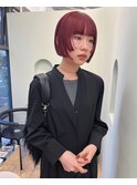 赤髪ボブ