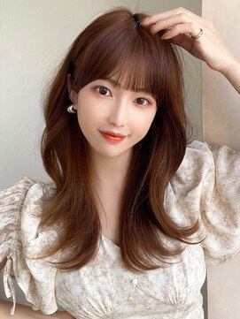 アフロート エル 大阪(AFLOAT L) レイヤーカット /小顔カット/ネビージュ/韓国ヘア/20代30代